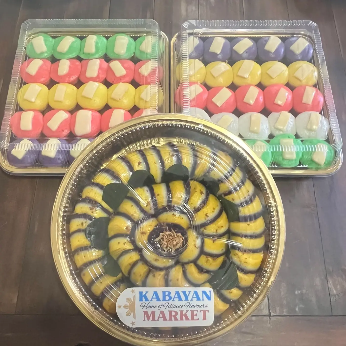 Colourful Filipino dessert platter